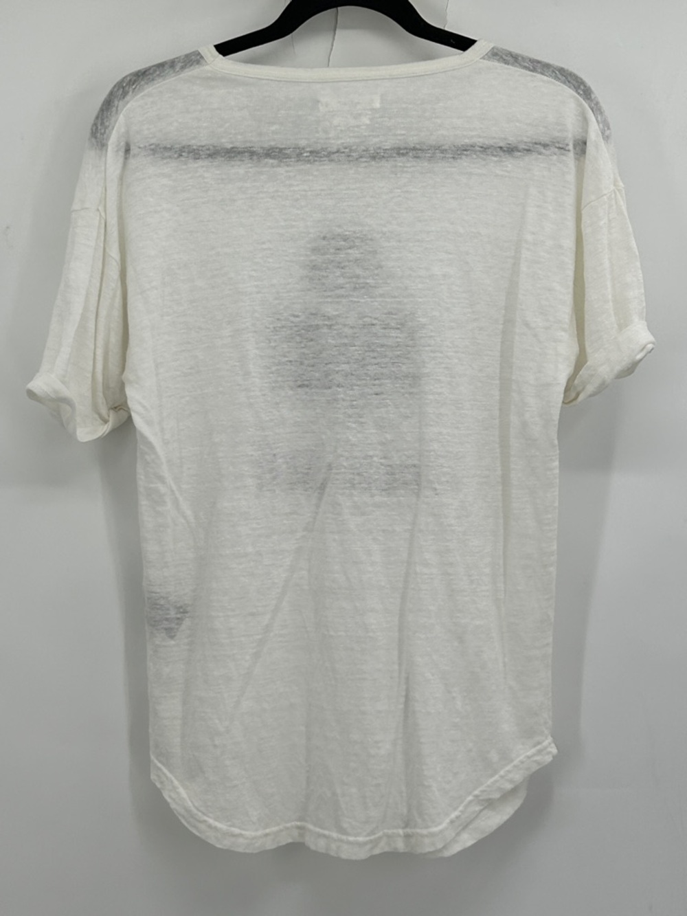 Isabel Marant White Tee with Black Logo - Picture 5 of 7